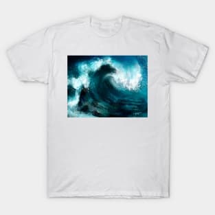 wave impasto T-Shirt